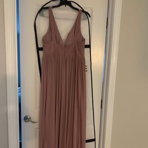 Brand new Azazie vintage mauve Belize dress